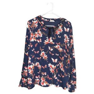 entro Floral & Butterfly motif blouse Size L